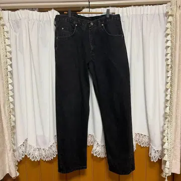 랭글러 97601CB 릴랙스 핏 블랙 데님 청바지