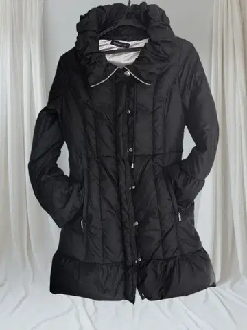 LEST ROSE 다운 50% 블랙 롱 코트