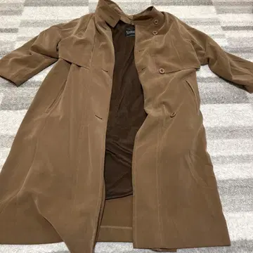 SANYO 브라운 롱 코트