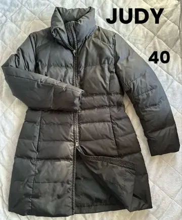 새상품급 Judy Collection 다운 자켓 40 블랙 A라인