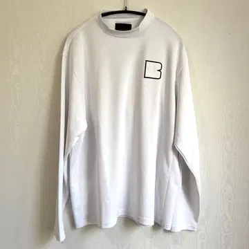 브리핑 모크넥 셔츠 화이트