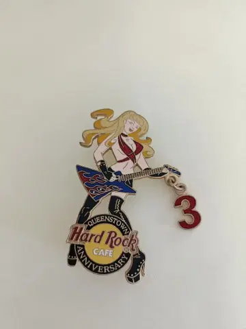 Hard Rock Cafe Queenstown 3주년 핀 배지 뉴질랜드