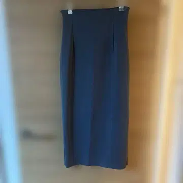 윔 가젯 블루 그레이 타이트 롱 스커트