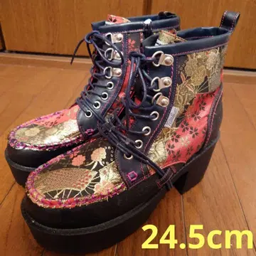 새상품 요스케 일본풍 패턴 부츠