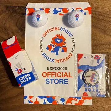 미사용품 EXPO2025 공식 스토어 골프공 2개 세트 & 마커