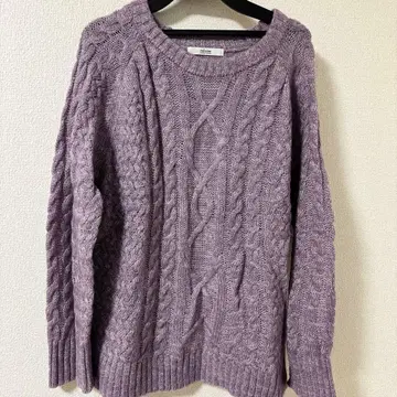 relume 알파카 혼방 케이블 니트