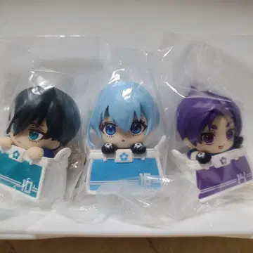 블루 록 캐릭터 외출 피규어 3종 소책자 포함 가챠가챠