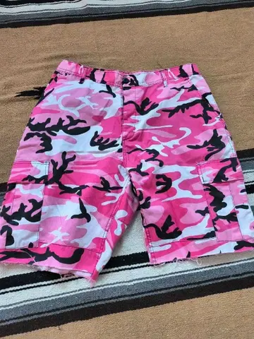 핑크 카모플라쥬 XLARGE 숏팬츠