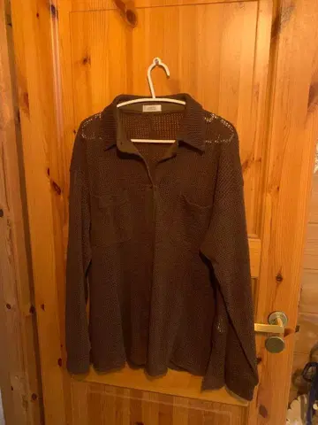 브라운 니트 셔츠 F 사이즈