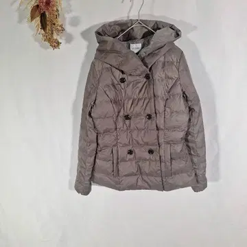 다운 자켓 후드 부착 그레이 S 사이즈 [ So close ]