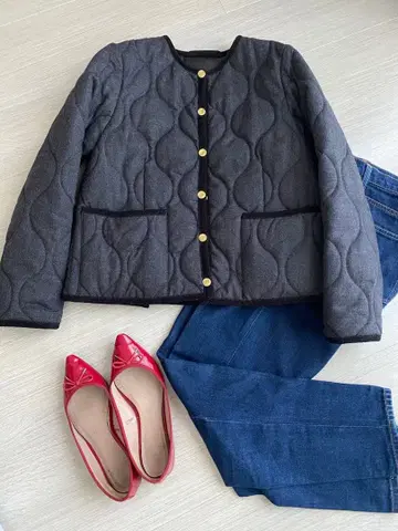 트래디셔널 웨더웨어 아클리 스픽 별주 퀼팅 자켓