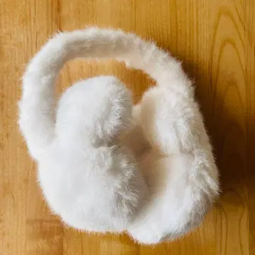 디즈니 귀도리 화이트 퍼 귀마개 화이트 미키 미니