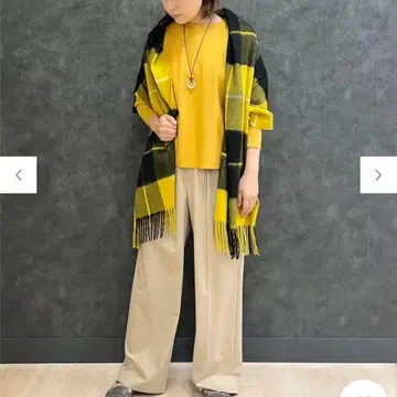 캐시미어 체크 머플러