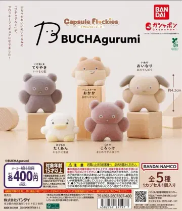 총 5종 컴프 capsule flockies BUCHAgurumi