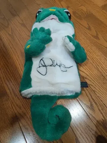 레어품 GEICO 사인 포함 개구리 골프 헤드커버