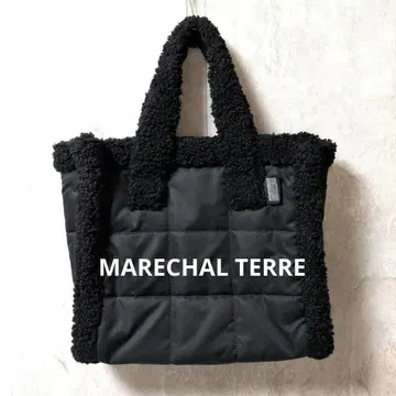 MARSHAL HERE 퀼팅 보아 콤비 토트백