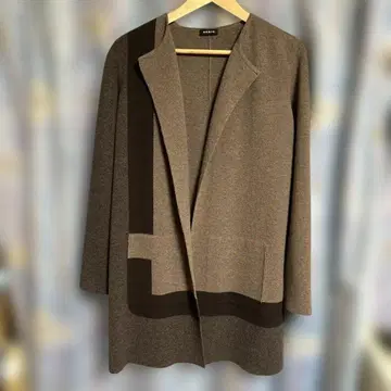 A-KRIS 브라운 계열 가디건 US8 캐시미어 100%