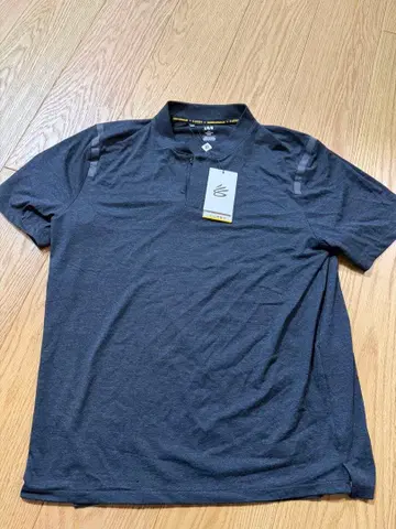 언더아머 커리 피케 셔츠 L 다크 그레이