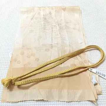 화 3 오비 장식 천 허리띠 꽃 줄무늬 그라데이션 노랑