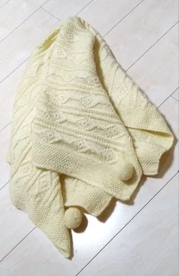 니트 스톨 아이보리