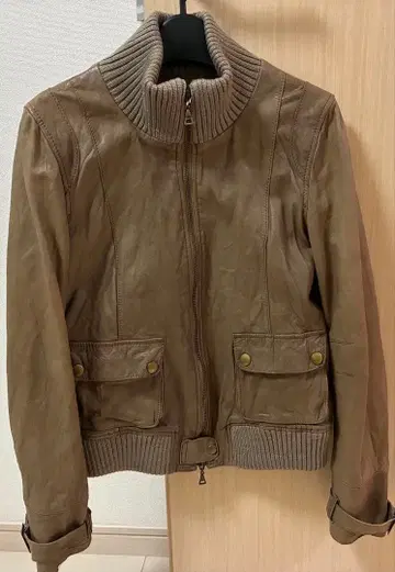 Babylone 가죽 재킷 가죽 블루종