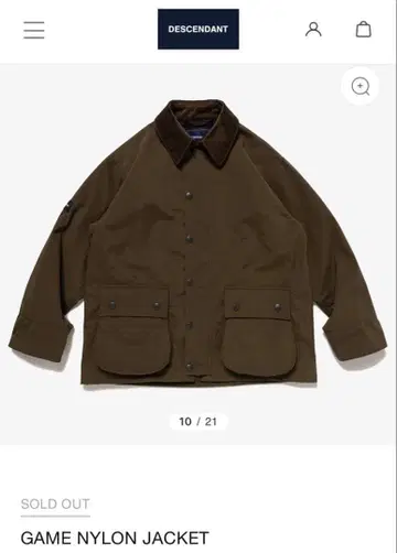 DESCENDANT GAME NYLON JACKET L