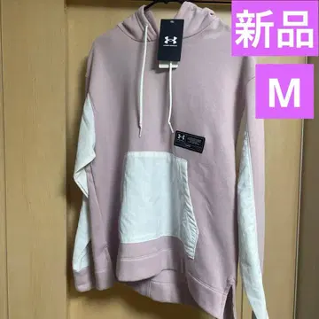 새상품 언더아머 풀오버 후드티 핑크 맨투맨 경량 M