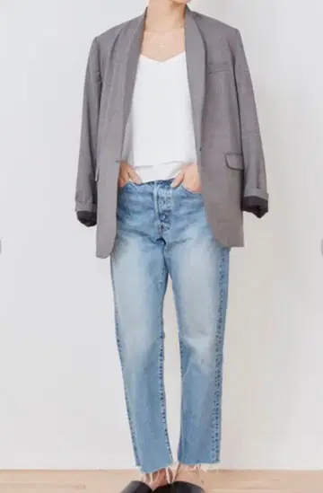 더 신치즈 컷오프 데님 36