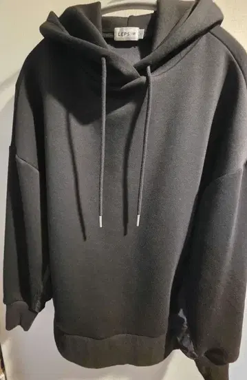 LEPSIM 이소재 개더 후드티