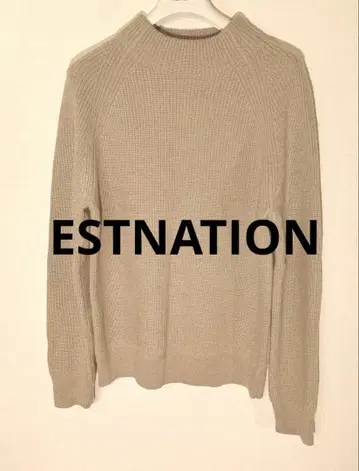 ESTNATION 니트 스웨터 모 100% 베이지색 [ 새상품급 ]