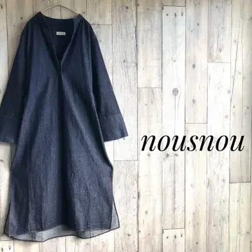 nousnou 누스노우 풀오버 데님 원피스 스키퍼 슬릿