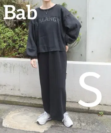 Bab/택 포함 새상품/하자품/로고 시어 도킹 맨투맨 원피스