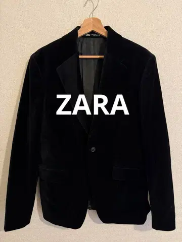 ZARA 블랙 벨벳 테일러드 자켓
