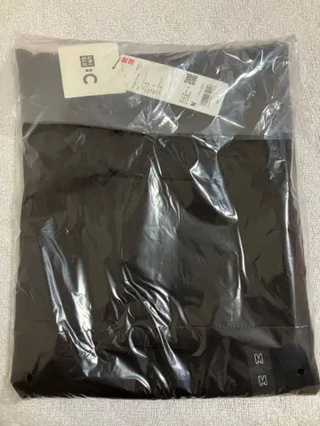 유니클로C 맨투맨 와이드 팬츠 M 다크 브라운