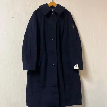 스웨덴군 멜톤 울 롱 코트 후드 부착 40 네이비