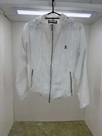 MARK&LONA 마크앤로나 나일론 후드티 화이트 카모플라쥬 안감 메쉬