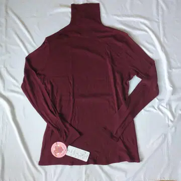 천사의 면 쉬폰 긴팔 하이넥 LL 보르도