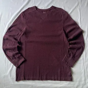 00s 써멀 롱T 와플 원단 앞V 그런지 Y2K 펑크 헤이세이