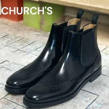 새상품 처치 KETSBY 윙팁 사이드 고어 부츠 24.5 박스 포함