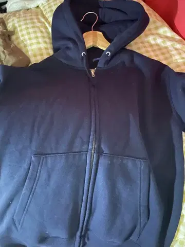 챔피온 네이비 집업 후드티 M