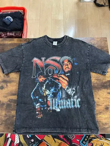 NAS Illmatic 티셔츠 다크 그레이