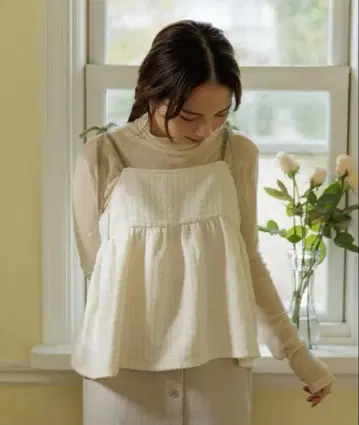 새상품 flower 스위트 트위드 뷔스티에