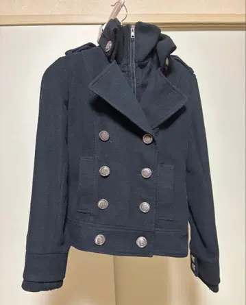 피 코트 블랙 L 사이즈