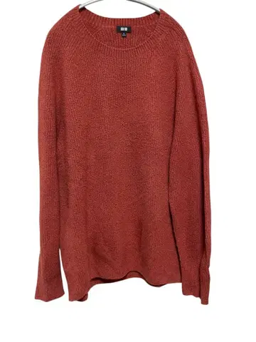 유니클로 부클레 크루넥 스웨터 XL 브라운 계열 남성용 니트