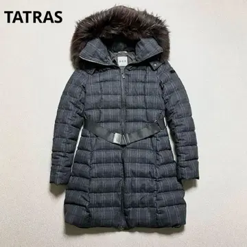 TATRAS QUERCIABELLA 퍼 트리밍 롱 다운 코트 캐시미어 L