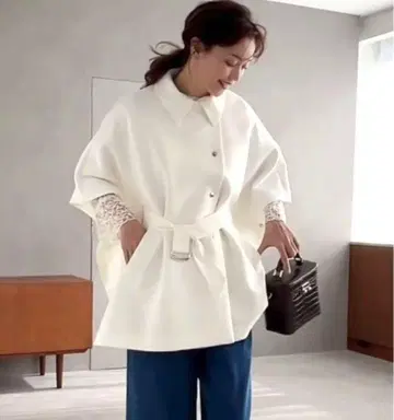 LOUNIE 루니 판초 실루엣 아우터 자켓