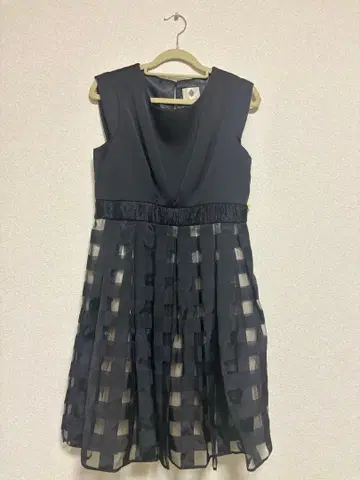 블랙 슬리브리스 드레스