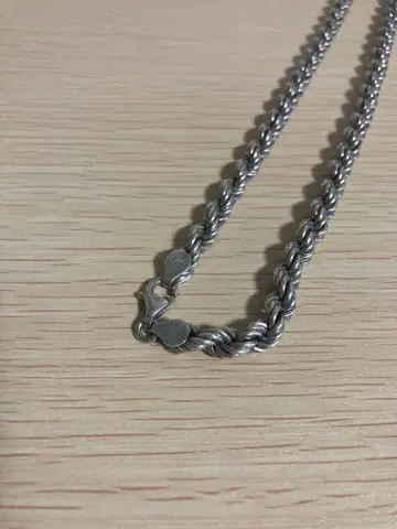 아발란치 실버 925 트위스트 체인 목걸이 60cm