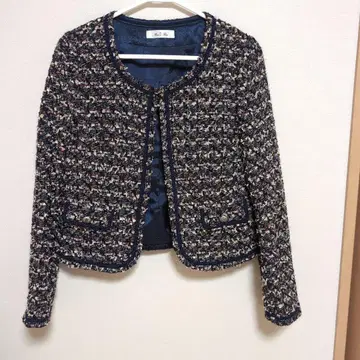 Row de Row 네이비 트위드 자켓