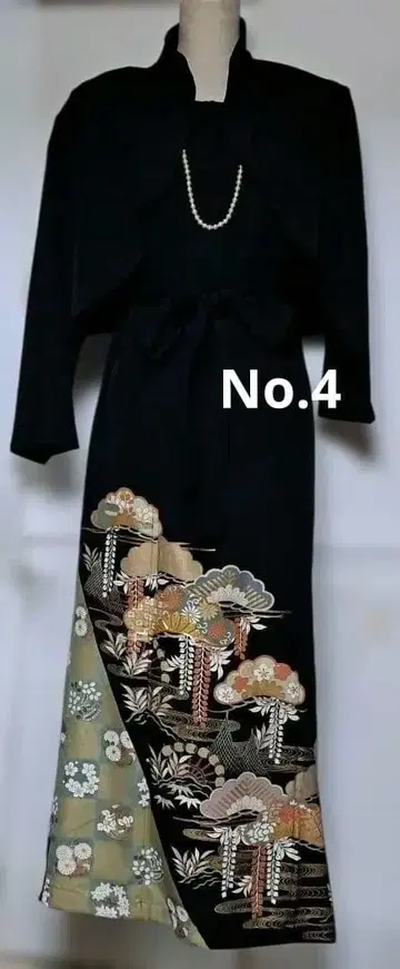 토메소데 리메이크 볼레로 포함 롱 드레스